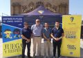 Una representación municipal recibe al Tour del Cádiz Club de Fútbol que hoy ha visitado La Línea