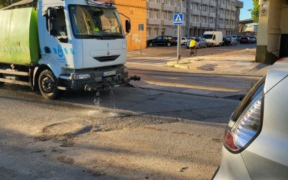 Plan de choque de limpieza en Gravina y calle Ter
