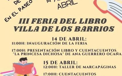 El Paseo de la Constitución acogerá la III Feria del Libro Villa de Los Barrios los días 14, 15 y 16 de abril