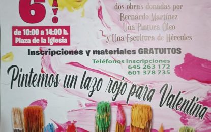 Bernardo Martínez ofrecerá un taller de pintura infantil y sorteará dos de sus obras artísticas a beneficio de Valentina