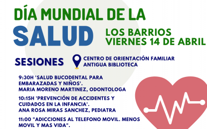 Los Barrios celebrará el Día Mundial de La Salud con distintas charlas y mesas informativas