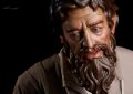 “La Borriquita” procesionará mañana, Domingo de Ramos, con la nueva imagen del apóstol Santiago tallada por el escultor barreño Bernardo Martínez Torres