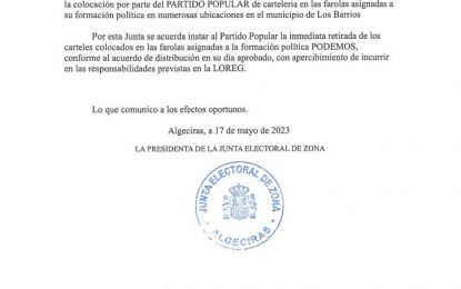 La Junta Electoral de Zona manda requerimientos a Alconchel y al PP por irregularidades en la campaña electoral