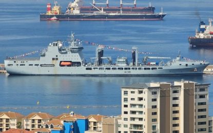 El buque tanque RFA Tidesurge visitó Gibraltar durante la Semana Marítima