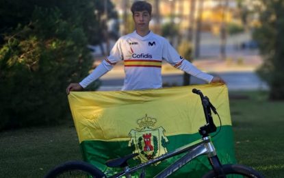 Álvarez felicita al joven David Mendoza Mateo por su presencia en el Mundial de Ciclismo BMX de Glasgow 2023 representando a España