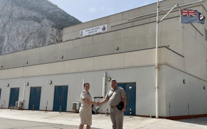 El nuevo comandante de la base de la RAF en Gibraltar es especialista en gestión de tráfico aéreo
