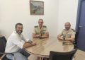 El alcalde ha recibido al Teniente Coronel Martín Gallego que cesa como Jefe del Grupo de Artillería Antiaérea 174