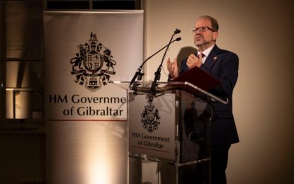 Cortés ensalza las señas del Peñón ante la comunidad financiera británica en el Día de Gibraltar en Londres