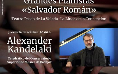 Alexander Kandelaki inaugura mañana el III Ciclo de Grandes Pianistas ‘Salvador Román’