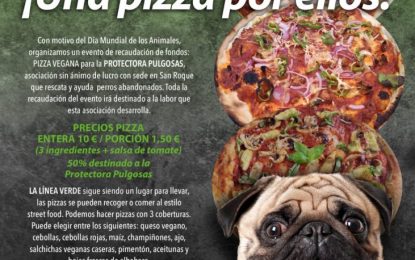 El Ayuntamiento colabora con la iniciativa de La Línea Verde ¡Una pizza por ellos! para recaudar fondos destinados a la protectora Pulgosas