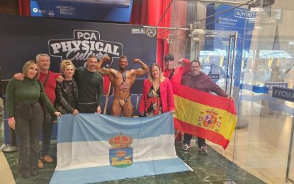 El alcalde felicita al fisioculturista Cristian Crespo por su cuarto puesto en el mundial de bodybuilding