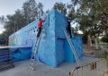 Los trabajos del mural del parque Reína Sofía concluirán antes de finales de mes