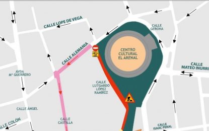 El avance de las obras de mejora del saneamiento en el entorno de la calle Colón provoca nuevos cortes al tráfico rodado