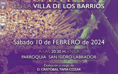 El próximo sábado, presentación y exaltación del cartel de la Semana Santa de 2024 en la parroquia de San Isidro