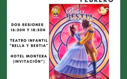 Teatro infantil con la obra “Bella y Bestia” este domingo en el hotel ‘Montera Plaza’