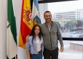 La estudiante, Daniela Martín, recibida por el alcalde al conseguir el primer premio en la XI Olimpiada Filosófica de Andalucía