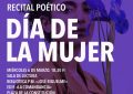 Autoras locales participarán mañana en un recital poético organizado por la Biblioteca Municipal para conmemorar el Día Internacional de la Mujer