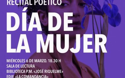 Autoras locales participarán mañana en un recital poético organizado por la Biblioteca Municipal para conmemorar el Día Internacional de la Mujer