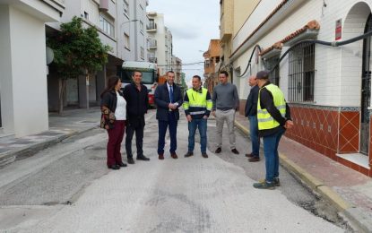 La calle Colón se abrirá al tráfico antes de Semana Santa tras la finalización de las obras de sustitución de la red de abastecimiento de agua y su asfaltado completo
