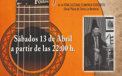 El cantaor Lalo Macías, acompañado a la guitarra por Manuel de Luisa, actúa el próximo sábado en la Peña ‘Fosforito’