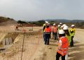 Alconchel visita la obra de los parques eólicos de Cerro Cabello y El Patrón