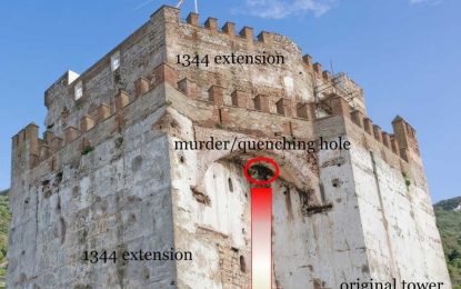 Una apertura defensiva hallada en la Torre del Moro revela nueva información sobre su Torre del Homenaje