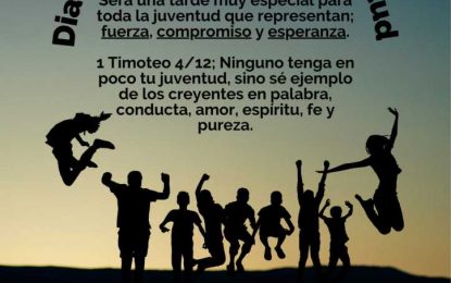 El Ayuntamiento se suma a los actos organizados por la asociación Ebenezer con motivo del Día Mundial de la Juventud