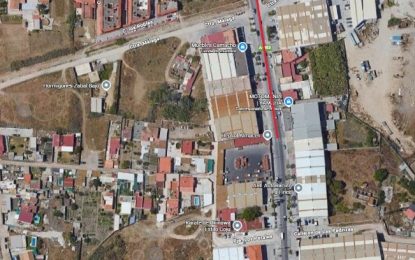 La carretera del Cementerio se regulará con semáforos a partir del lunes por la continuidad de las obras de mejora del saneamiento