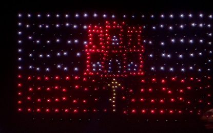 Espectáculo de drones del Día Nacional
