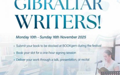 Festival Literario Gibunco de Gibraltar 2025: Invitación a autores locales