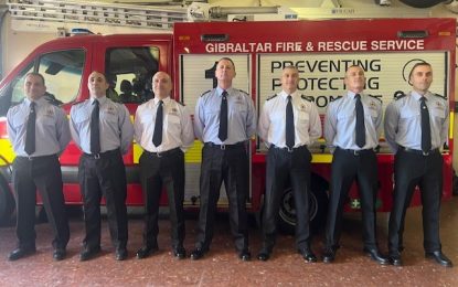 Actualización sobre la formación del Servicio de Bomberos y Rescate de Gibraltar