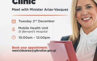 La ministra Arias-Vasquez atenderá a sus electores el 2 de diciembre de 2025