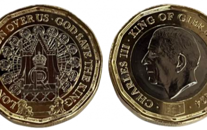 Emisión de la moneda de 1 libra esterlina de Gibraltar de 2024 (dodecágonos)