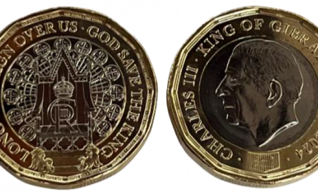 Emisión de la moneda de 1 libra esterlina de Gibraltar de 2024 (dodecágonos)