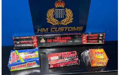 Aduanas de Gibraltar incauta fuegos artificiales en dos incidentes separados