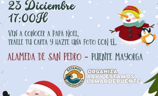Papá Noel visita las barriadas de la Bahía