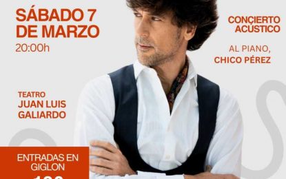 El próximo sábado 7 de marzo, Manuel Lombo en el Galiardo