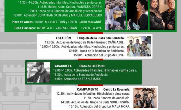 Todo listo para celebrar el Día de Andalucía en San Roque
