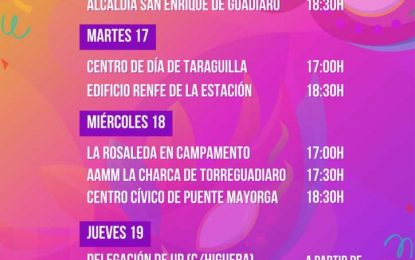 Se inician los Talleres de Máscaras, en Guadiaro y San Enrique