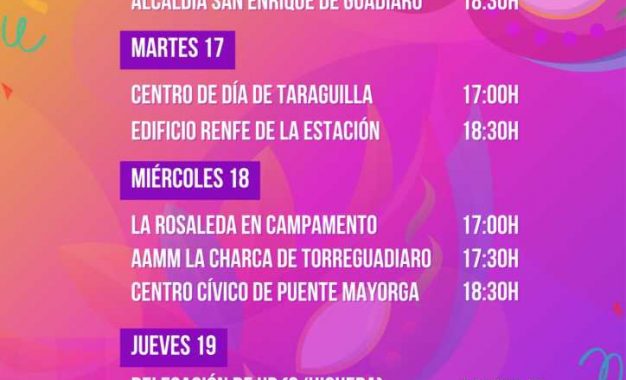 Se inician los Talleres de Máscaras, en Guadiaro y San Enrique