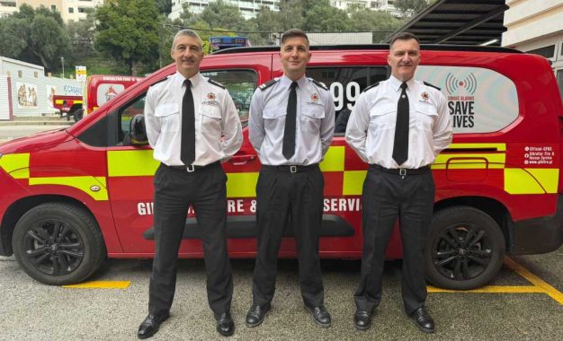 Ascenso en el Servicio de Bomberos y Rescate de Gibraltar