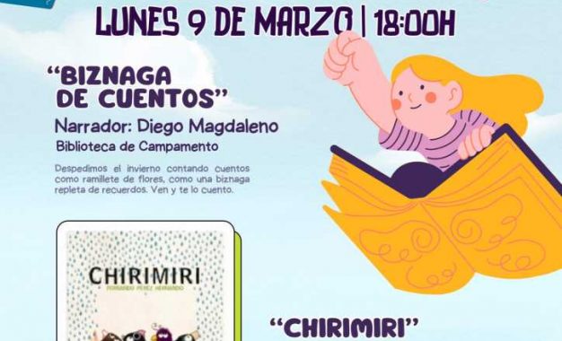Sesiones de Cuentacuentos, el 9 de marzo en Campamento y San Roque