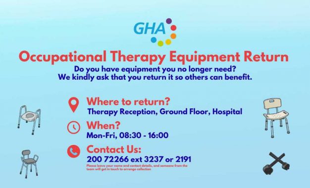 La Autoridad Sanitaria de Gibraltar (GHA) solicita la devolución de equipos de terapia