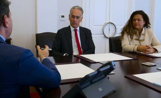 El Ministro Principal, Fabian Picardo KC MP, recibe a Su Excelencia Paul Huijts, Embajador del Reino de los Países Bajos ante el Reino Unido