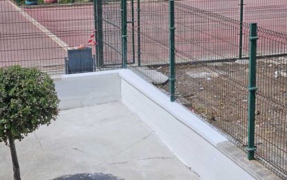 Reparado un muro en el CEIP Gloria Fuertes