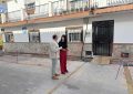 Reposición de acerado en la calle Quevedo, en la Estación