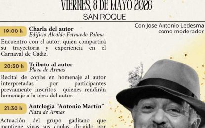 Este viernes, homenaje a Antonio Martín del mundo del carnaval de San Roque