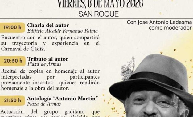 Este viernes, homenaje a Antonio Martín del mundo del carnaval de San Roque