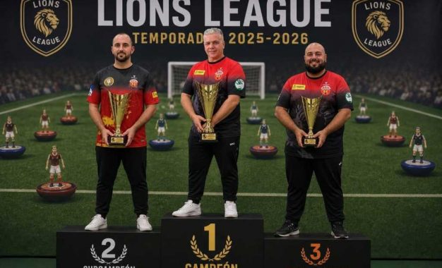 Carlos Cabeza, vencedor de la Lions League de Futbolchapas Campamento   
