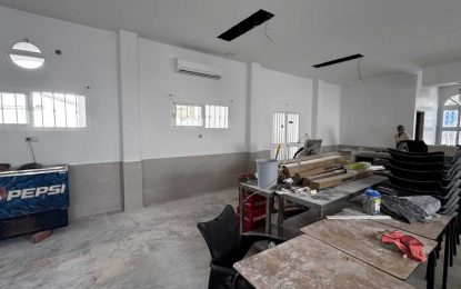 Obras de remodelación del interior del Centro de Día de Taraguilla